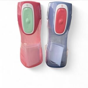 Pink and Blue Water Bottles